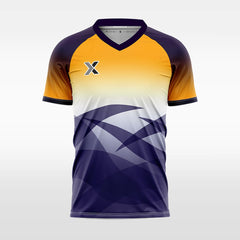 XTeamwear Soccer Jersey Custom Gradient Soccer Jersey – Geometric V-Neck Short Sleeve Top