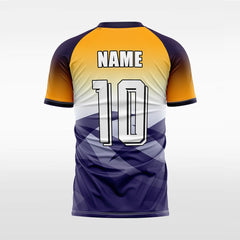 XTeamwear Soccer Jersey Custom Gradient Soccer Jersey – Geometric V-Neck Short Sleeve Top