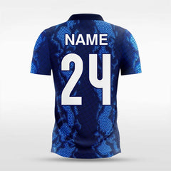 XTeamwear Soccer Jersey Custom Soccer Jersey – Abstract Geometric Gradient Block & Crew Neck