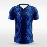 XTeamwear Soccer Jersey Custom Soccer Jersey – Abstract Geometric Gradient Block & Crew Neck