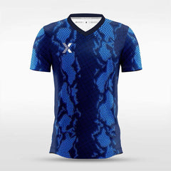 XTeamwear Soccer Jersey Custom Soccer Jersey – Abstract Geometric Gradient Block & Crew Neck