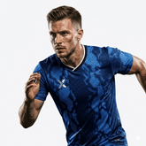 XTeamwear Soccer Jersey Custom Soccer Jersey – Abstract Geometric Gradient Block & Crew Neck