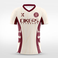 XTeamwear Soccer Jersey Custom Soccer Jersey – Abstract Geometric Maze Pattern & Crew Neck