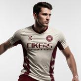 XTeamwear Soccer Jersey Custom Soccer Jersey – Abstract Geometric Maze Pattern & Crew Neck