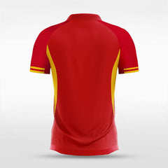 XTeamwear Soccer Jersey Custom Soccer Jersey – Abstract Geometric Wave Pattern & Crew Neck