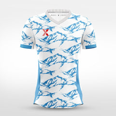 XTeamwear Soccer Jersey Custom Soccer Jersey – Abstract Honeycomb Grid Pattern & Crew Neck