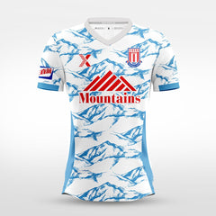 XTeamwear Soccer Jersey Custom Soccer Jersey – Abstract Honeycomb Grid Pattern & Crew Neck