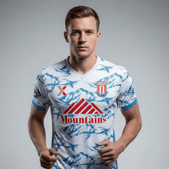 XTeamwear Soccer Jersey Custom Soccer Jersey – Abstract Honeycomb Grid Pattern & Crew Neck