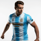 XTeamwear Soccer Jersey Custom Soccer Jersey – Diamond Grid Gradient & Crew Neck Design