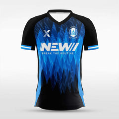 XTeamwear Soccer Jersey Custom Soccer Jersey – Dynamic Speed Streak Pattern & Crew Neck