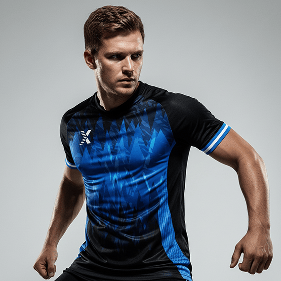 XTeamwear Soccer Jersey Custom Soccer Jersey – Dynamic Speed Streak Pattern & Crew Neck