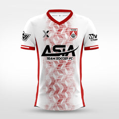 XTeamwear Soccer Jersey Custom Soccer Jersey – Dynamic Streamline Pattern & Crew Neck Design