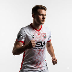 XTeamwear Soccer Jersey Custom Soccer Jersey – Dynamic Streamline Pattern & Crew Neck Design
