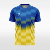 XTeamwear Soccer Jersey Custom Soccer Jersey – Dynamic Striped Pattern & Crew Neck Design