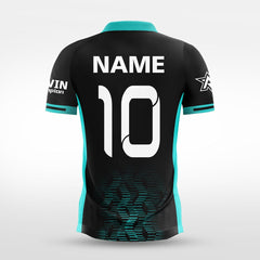 XTeamwear Soccer Jersey Custom Soccer Jersey – Shattered Geometric Pattern & Crew Neck