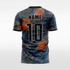 XTeamwear Soccer Jersey Custom Soccer Jersey – Smoky Camouflage Pattern & V-Neck