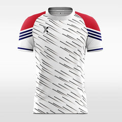 XTeamwear Soccer Jersey Fashion Polka Dot - Custom Kids Soccer Jerseys White Design