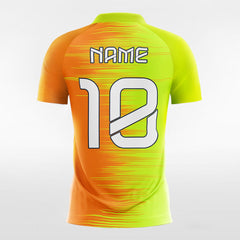 XTeamwear Soccer Jersey Gradient Color - Women Custom Soccer Jerseys Design Orange and Yellow