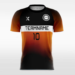 XTeamwear Soccer Jersey Gradient Split - Custom Kids Soccer Jerseys Design Orange