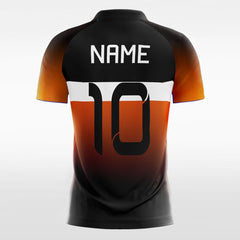 XTeamwear Soccer Jersey Gradient Split - Custom Kids Soccer Jerseys Design Orange