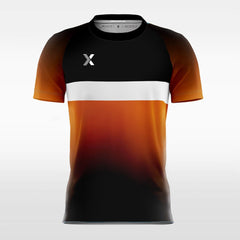XTeamwear Soccer Jersey Gradient Split - Custom Kids Soccer Jerseys Design Orange