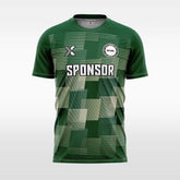 XTeamwear Soccer Jersey green / S Custom Team Soccer Jersey – Solid Color with Geometric Pattern