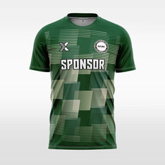 XTeamwear Soccer Jersey green / S Custom Team Soccer Jersey – Solid Color with Geometric Pattern