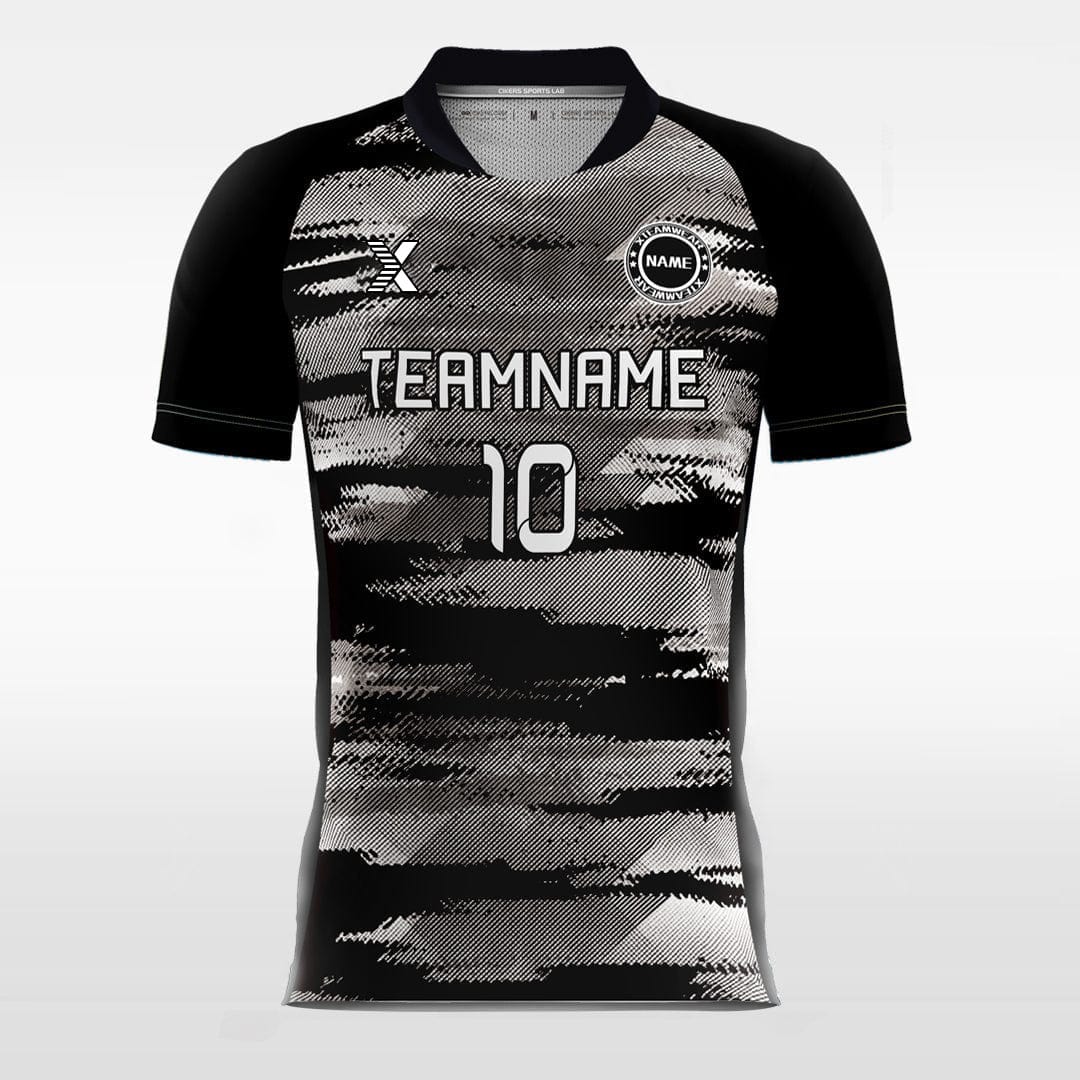 XTeamwear Soccer Jersey Grey Mosaic - Custom Kids Soccer Jerseys Camouflage Design