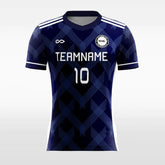 XTeamwear Soccer Jersey Navy Blue / XS Vintage Check - Women Custom Soccer Jerseys Navy Blue Design