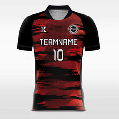 XTeamwear Soccer Jersey Red Mosaic - Custom Kids Soccer Jerseys Camouflage Design