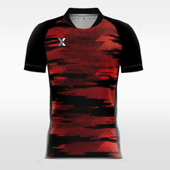 XTeamwear Soccer Jersey Red Mosaic - Custom Kids Soccer Jerseys Camouflage Design
