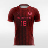 XTeamwear Soccer Jersey Red Stripe - Women Custom Soccer Jerseys Design Graphic