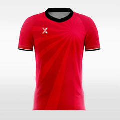 XTeamwear Soccer Jersey Retro Red Team - Women Custom Soccer Jerseys Light Design