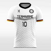 XTeamwear Soccer Jersey Retro White - Custom Kids Soccer Jerseys Design Chevron