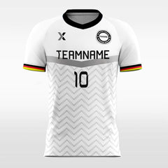 XTeamwear Soccer Jersey Retro White - Custom Kids Soccer Jerseys Design Chevron