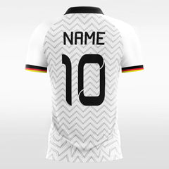 XTeamwear Soccer Jersey Retro White - Custom Kids Soccer Jerseys Design Chevron
