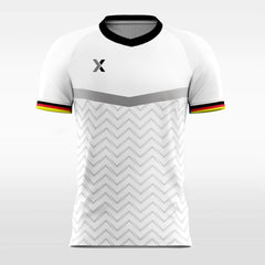 XTeamwear Soccer Jersey Retro White - Custom Kids Soccer Jerseys Design Chevron