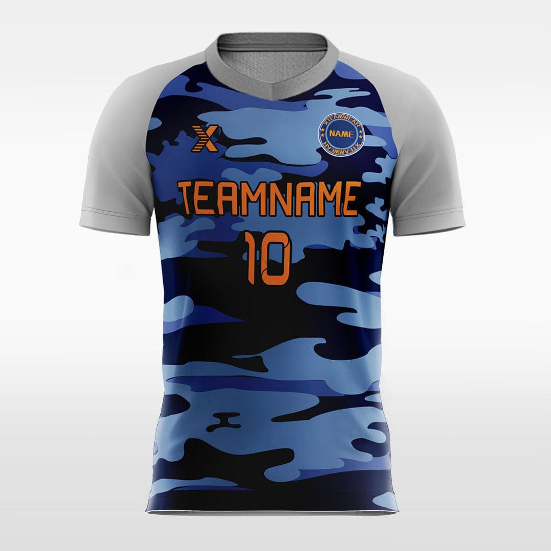XTeamwear Soccer Jersey Vintage Camouflage - Custom Kids Soccer Jerseys Design Split