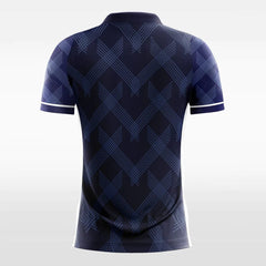 XTeamwear Soccer Jersey Vintage Check - Women Custom Soccer Jerseys Navy Blue Design