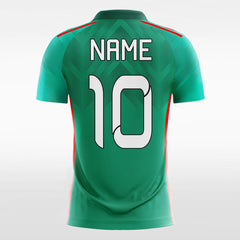 XTeamwear Soccer Jersey Vintage Green - Custom Kids Soccer Jerseys Design Graphic