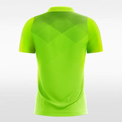 XTeamwear Soccer Jersey Vintage Neon Green - Women Custom Soccer Jerseys Plaid Design