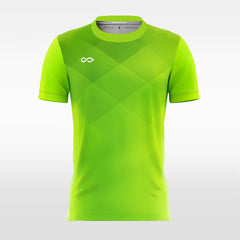 XTeamwear Soccer Jersey Vintage Neon Green - Women Custom Soccer Jerseys Plaid Design