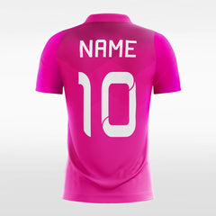 XTeamwear Soccer Jersey Vintage Neon Pink - Women Custom Soccer Jerseys Plaid Design