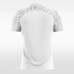 XTeamwear Soccer Jersey Zebra Print Sleeve - Custom Kids Soccer Jerseys Design White