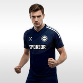 XTeamwear Soccer Uniforms 2026 Global Elite Series - Custom Design Soccer Jersey for Men Sublimation(Ocean Blue)