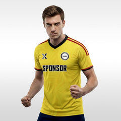 XTeamwear Soccer Uniforms 2026 Global Elite Series - Custom Design Soccer Jersey for Men Sublimation(Yellow)