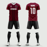 XTeamwear Soccer Uniforms 2026 Global Elite Series - Custom Soccer Jerseys Kit Sublimated for Team(Crimson and white2)