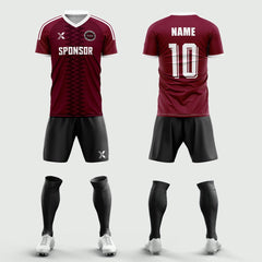 XTeamwear Soccer Uniforms 2026 Global Elite Series - Custom Soccer Jerseys Kit Sublimated for Team(Crimson and white2)