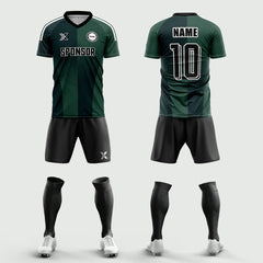XTeamwear Soccer Uniforms 2026 Global Elite Series - Custom Soccer Jerseys Kit Sublimated for Team(green)