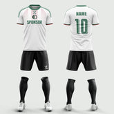 XTeamwear Soccer Uniforms 2026 Global Elite Series - Custom Soccer Jerseys Kit Sublimated for Team(Green and white)